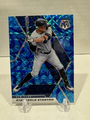 2021 Panini Mosaic - Blue Camo Mosaic #118 Giancarlo Stanton Yankees - Image 1 of 2
