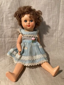 Schöne Masse Puppe Arthur Schönau Sonneberg ASS Schlafaugen Kunsthaar 1950-60 - Bild 1 von 15