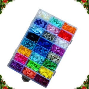 360 Sets Snap Buttons Snap Fastener Kit Plastic Snaps Clothing - Picture 1 of 11