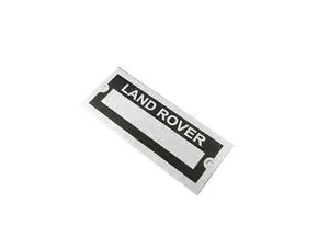 DATA PLATE BLANK FOR VINTAGE CLASSIC LAND ROVER #V462-8 - Picture 1 of 5