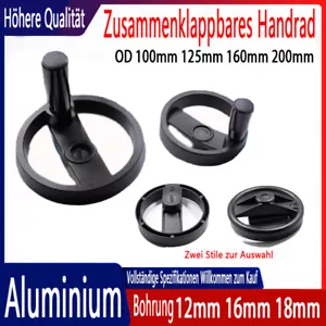 Drehkurbel Handkurbel Stellrad Kurbelrad Handrad Maschinenkurbel 100mm - 200mm - Bild 1 von 8