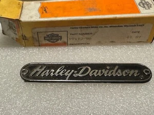 Harley NOS 99193-86 Name Plate Tour Pack Fairing Side Car EVO Sportster FX - Picture 1 of 6