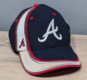 Genuine New Era Atlanta Braves One Stripe Cap Hook & Loop Adjustable Hat Wool