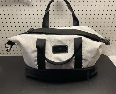 Adidas Stella McCartney Gym Yoga Bag White Black Pockets Strap - Image 1 of 4