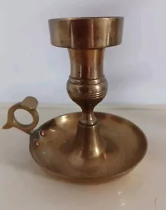 Vintage Messing Kegelhalter Made In India Einzel Kerzenhalter 2 Stück - Bild 1 von 12