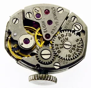 Movimiento Reloj Elgin 832 Vintage 19 Joyas Talla 20/0s Funciona Incluye Esfera Manecillas Corona - Imagen 1 de 6
