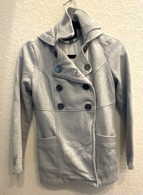 Mossimo Doble Pecho Mujer Sudadera Chaqueta Sudadera con Capucha Talla Pequeña Foto 1 de 4