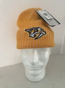 Nashville Predators NHL Iconic Knit Cuffed Beanie Winter Hat by Fanatics - Picture 1 of 8