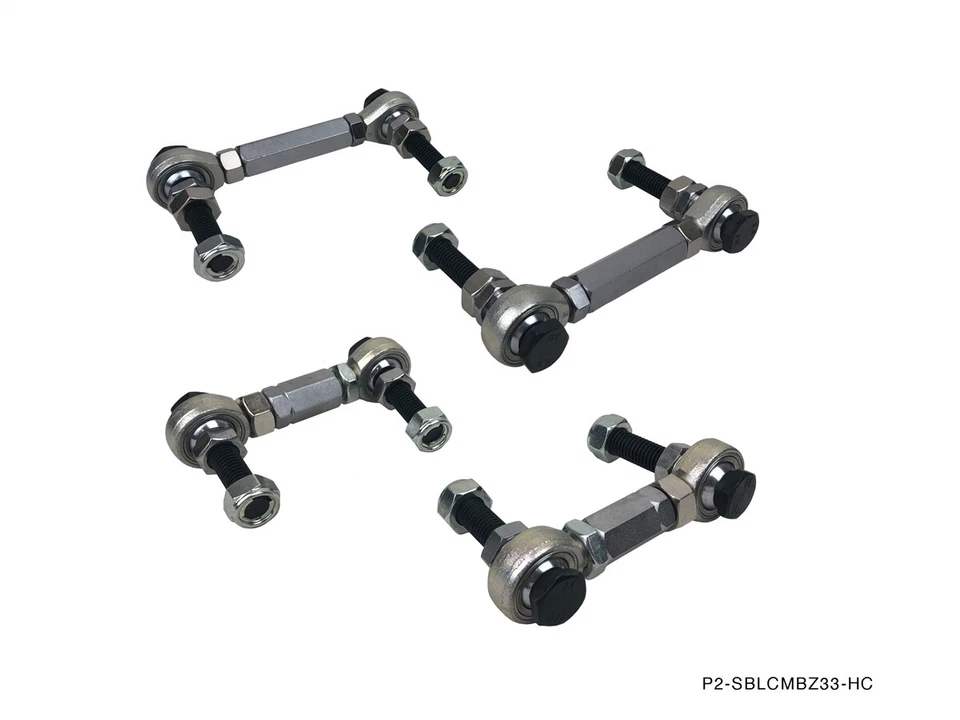 P2M Adjustable Front & Rear Sway Bar End Links Kit 350Z Z33 Fairlady Z G35 V35 - Image 1 of 1