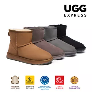 AUSTRALIAN SHEPHERD® UGG Boots Women Men Sheepskin Wool Mini Water Resistant - Picture 1 of 37