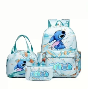Hot Stitch Kids School Backpack Set w/ Lunch Bag & Pencil Case - Picture 1 of 2