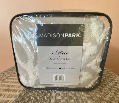 Juego de funda nórdica Madison Park 3 piezas gris chenilla King Cal King MP-12 -6395 @ Foto 1 de 4