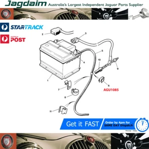 New Jaguar XJ40 XJ6 XJ12 XJS Battery Leads Edge Clip AGU1085 - Picture 1 of 1