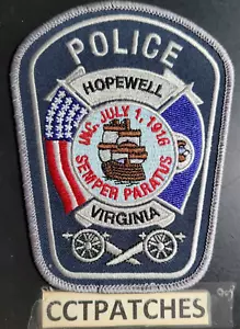 HOPEWELL, VIRGINIA POLICE SHOULDER PATCH VA - Picture 1 of 2