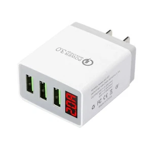 Fast Quick Wall Charger QC 3.0 3 Port USB Power Hub for iPhone Android iPad - Picture 1 of 1