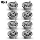 8 Pack/Dishwasher Wheels For Bosch Neff Spare Parts Rollers Lower Basket 165314