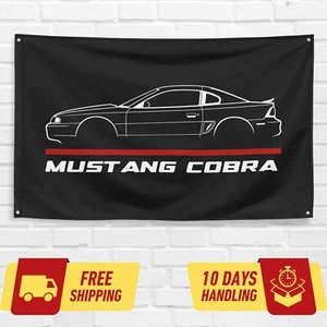 For Ford Mustang Cobra 1996-98 Car Enthusiast 3x5 ft Flag Birthday Gift Banner - Picture 1 of 2