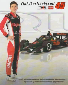 2023 Christian Lundgaard Hy-Vee Honda Dallara Indy Car Hero Card - Picture 1 of 2