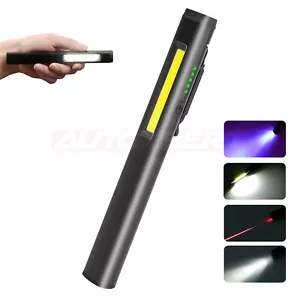 COB LED Inspektionslampe mit UV-Spot Arbeitslampe Handlampe Akku 450 Lumen - Bild 1 von 12