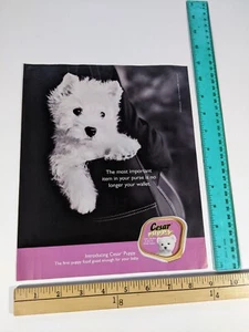 1-page Clipping - West Highland Terrier cute puppy dog in handbag Cesar Print Ad - Bild 1 von 1