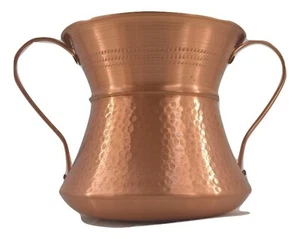 Tina Conca in rame martellata a mano collo largo antimacchia leggera diametro 13 - Picture 1 of 4