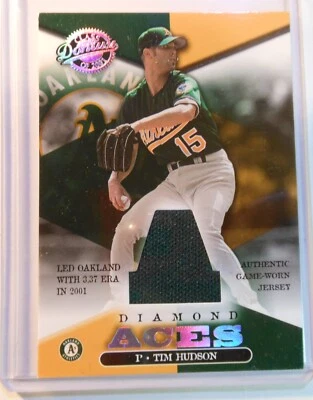 Camiseta deportiva Donruss Class of Tim Hudson Diamond Aces 2001 reliquia 76/550 A5 Foto 1 de 4