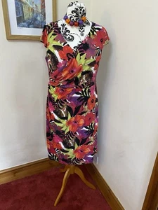 Michaela Louisa Stunning Tropical Print Occasion Dress Size18 - Picture 1 of 12