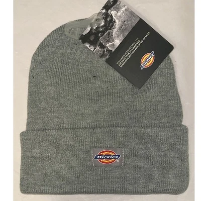 Gorro tejido con puños Dickies - Gris - Acrílico - Talla única - Nuevo Foto 1 de 4