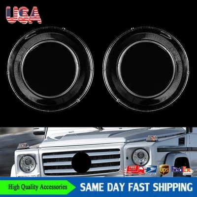 CLEAR LENS HEADLAMP COVERS For MERCEDES W463 G500 G550 G55 G63 2007–2018 NEW - Image 1 of 4