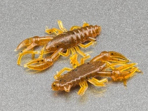 (30) 1" Mighty Craw "Natural Brn" crappie Panfish Jig Crawfish Soft Plastic - Picture 1 of 2