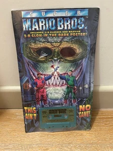 NEW Super Mario Bros Movie: 3D Glow/ Dark Audio Poster Pack & Cassette Tape 1993 - Picture 1 of 6