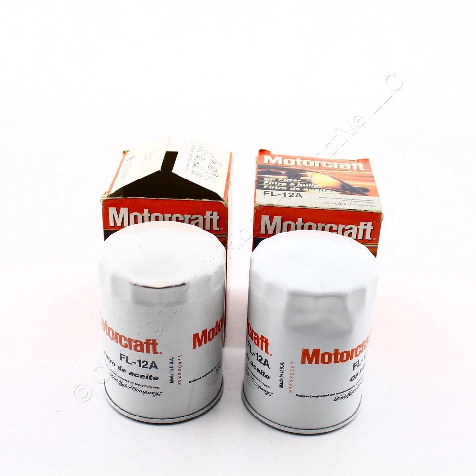 Repuesto de filtro de aceite de motor abollado Motorcraft FL-12A para Tahoe 1995-2000 2 piezas Foto 1 de 3