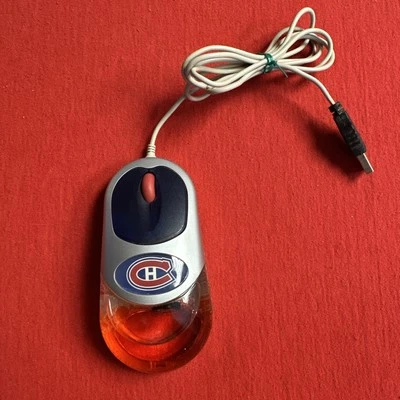 Pure Orange Aqua NHL Montréal Canadiens USB Computer Mouse Foto 1 de 4