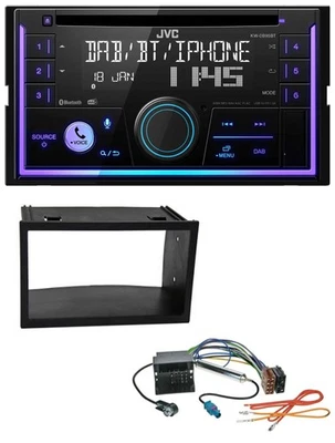 JVC MP3 USB 2DIN DAB Bluetooth CD Autoradio für VW Golf IV Polo Passat T4 Fox Qu - Bild 1 von 4