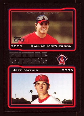 McPherson/Mathis Anaheim Angels 2005 Topps Black #331 SN /54 - Image 1 of 2