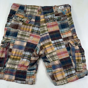 Pantalones Cortos Carga Y2K American Eagle Patchwork Para Hombre Etiqueta 34 Se Ajusta 36 X 12 Longitud Más Larga - Imagen 1 de 14