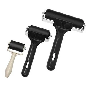 3Pcs Rubber Roller Brayer Rollers Glue Roller for Ink Paint Block Stamping, - Picture 1 of 8