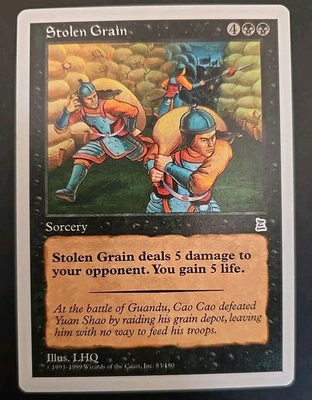 Stolen Grain Portal Three Kingdoms MTG Regular Lightly Played  - Image 1 of 3