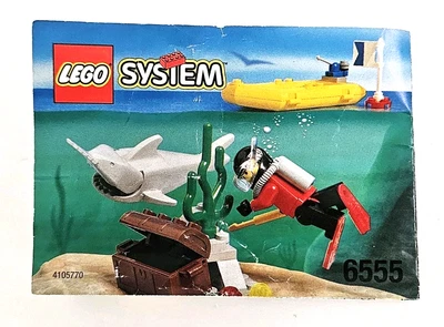 Lego 6555 Sea Hunter Instruction Manual Booklet Only LEGO System Divers Book - Image 1 of 3