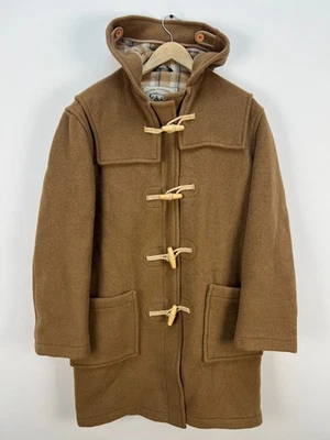 Original Montgomery Mens Wooden Toggles Duffle Coat Jacket Size 40 Camel - Image 1 of 4