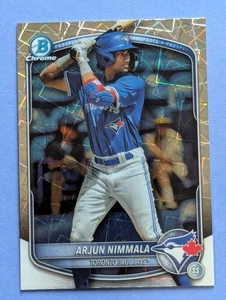 2025 Bowman Chrome Baseball Arjun Nimmala Prospects Laser Refraktor - Bild 1 von 10