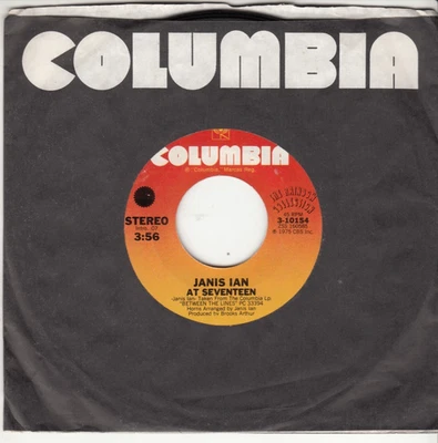 JANIS IAN - AT SEVENTEEN - ORIGINAL COLUMBIA RECORDS 45 - GREAT SHAPE Foto 1 de 2