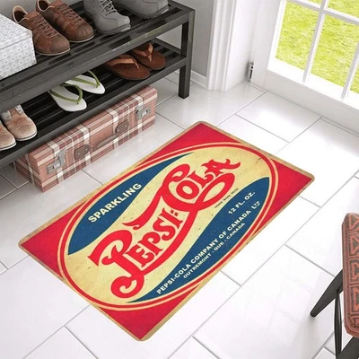 Sparkling Pepsi Cola Soda Vintage Style Door Mat Rug Indoor Outdoor Decor - Image 1 of 4