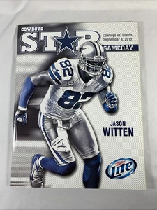 "COWBOYS STAR GAMEDAY PROGRAM" September 8, 2013 - COWBOYS VS Giants - Foto 1 di 4