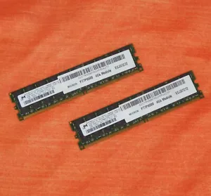 IBM P77P6500 CL5 2x4Gb 8Gb ECC DIMM Micron MEMORY MT36HTF51272P PC2-5300P - Picture 1 of 2