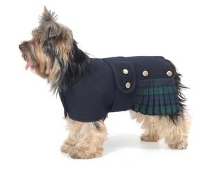 FACTORY SECOND - KILT DOG COAT. CHOICE OF 2 TRADITONAL TARTANS. MADE IN THE UK - Picture 1 of 8