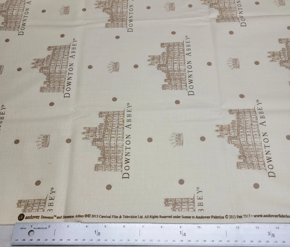 Downton Abbey - Large Print Quilt Fabric -1  1/2 YARD - Image 1 of 1