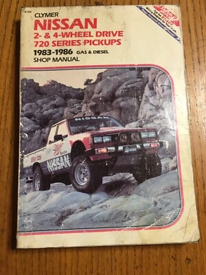 Nissan 720 Pick-up Truck 1983-1986 Shop Service Repair Manual Engine Guide 4X4 - Image 1 of 4