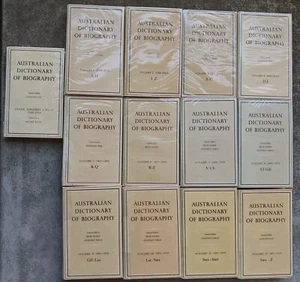 Australian Dictionary Of Biography 12 Volume Set 1788-1939, Genealogy (HC) GT4 - Picture 1 of 23