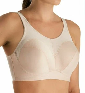 Lunaire Sports Bra 12011 Cool Max High Impact Nude Size 32D a10 - Picture 1 of 7